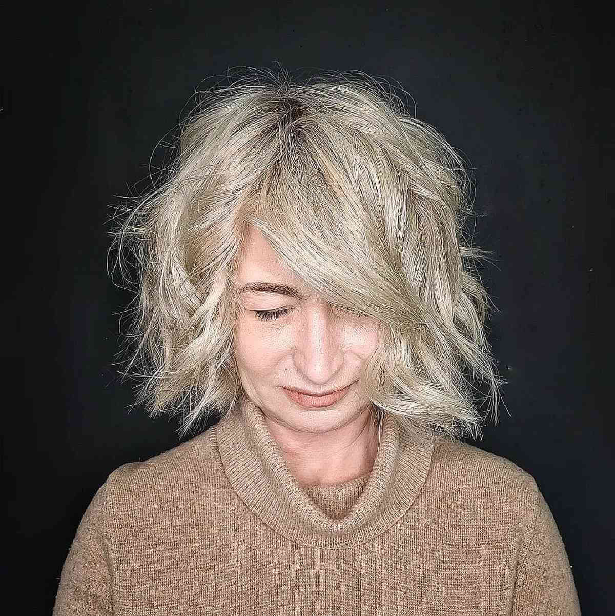 Bob hirsute pour les femmes de plus de 50 ans