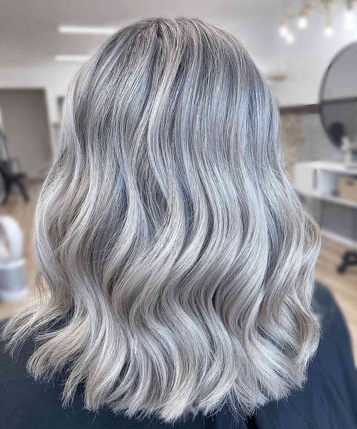 Mèches blondes glacées