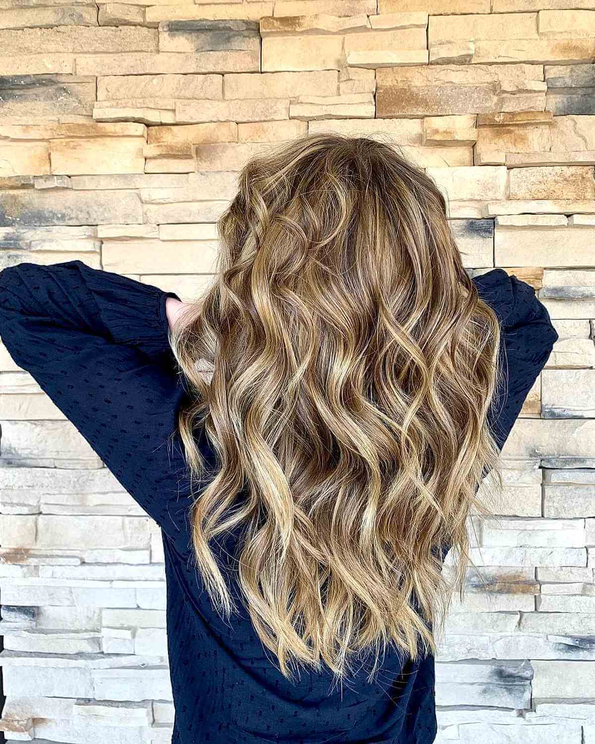 Balayage or et miel