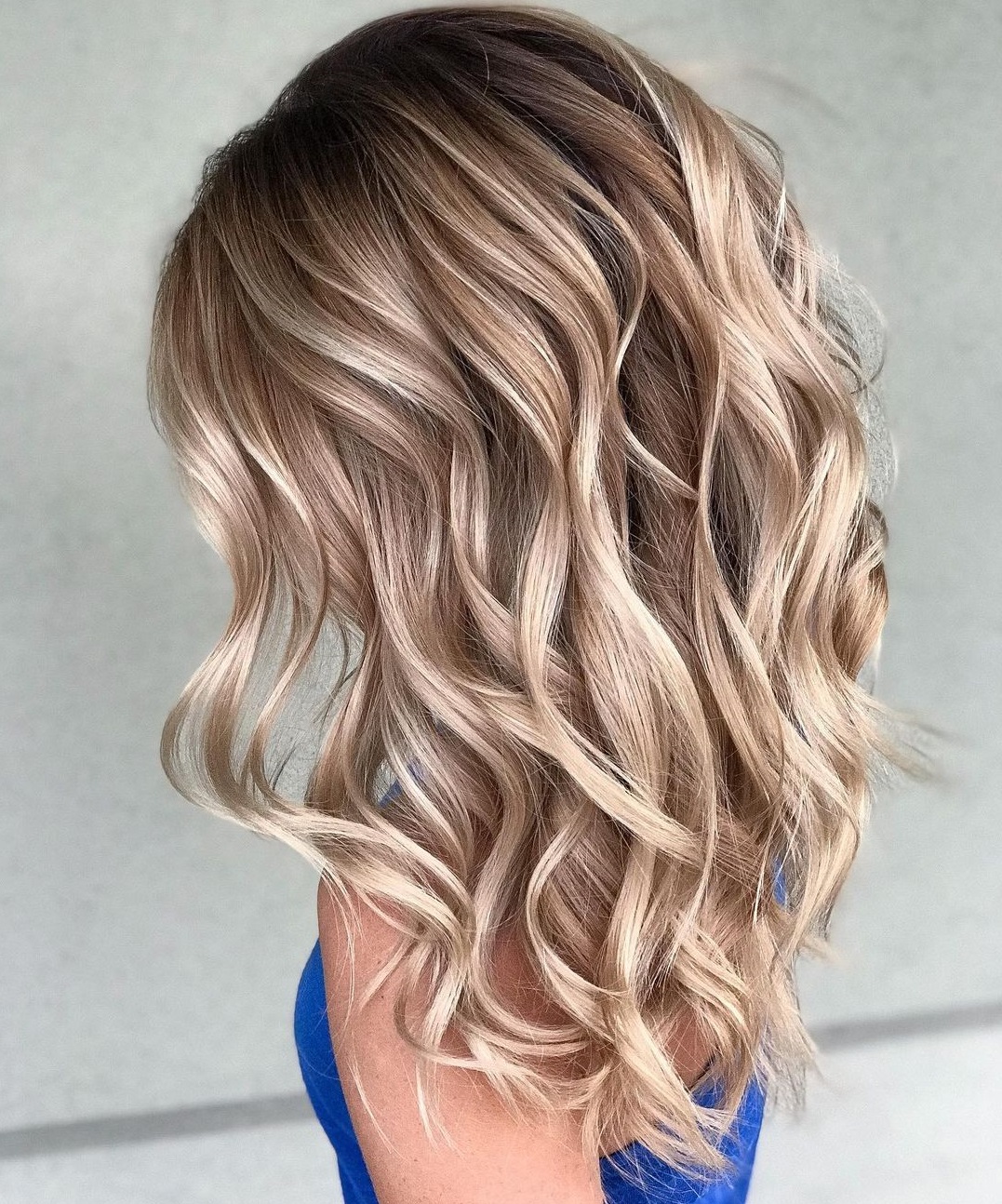 Golden Blonde Balayage Hair