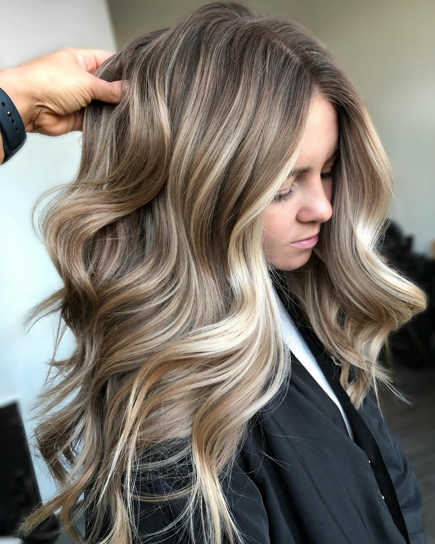 Mushroom Brown with Blonde Highlights