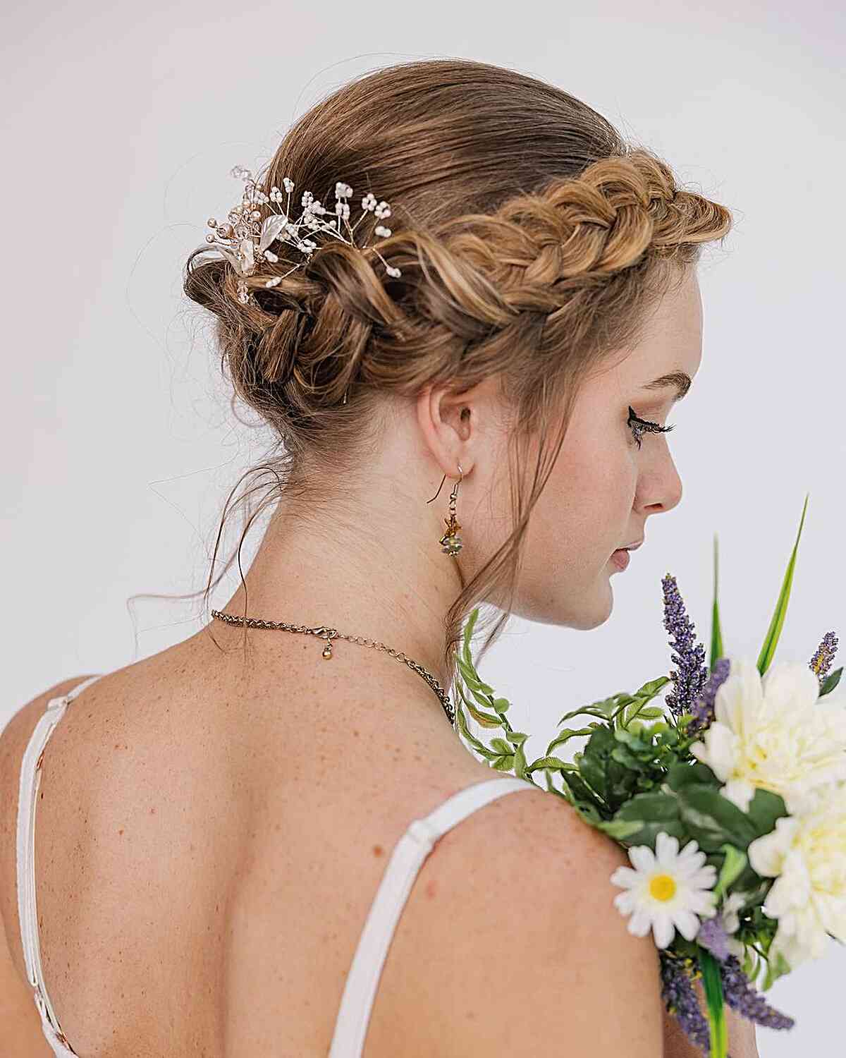 Modern Medieval Braided Headband Updo