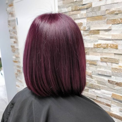Couleur de cheveux prune clair