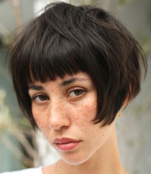 Super Short Bob with Bangs