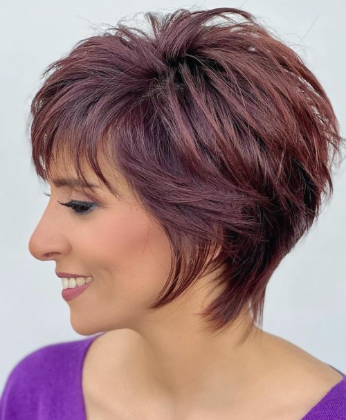 Short Straight Hair with 80s Flair